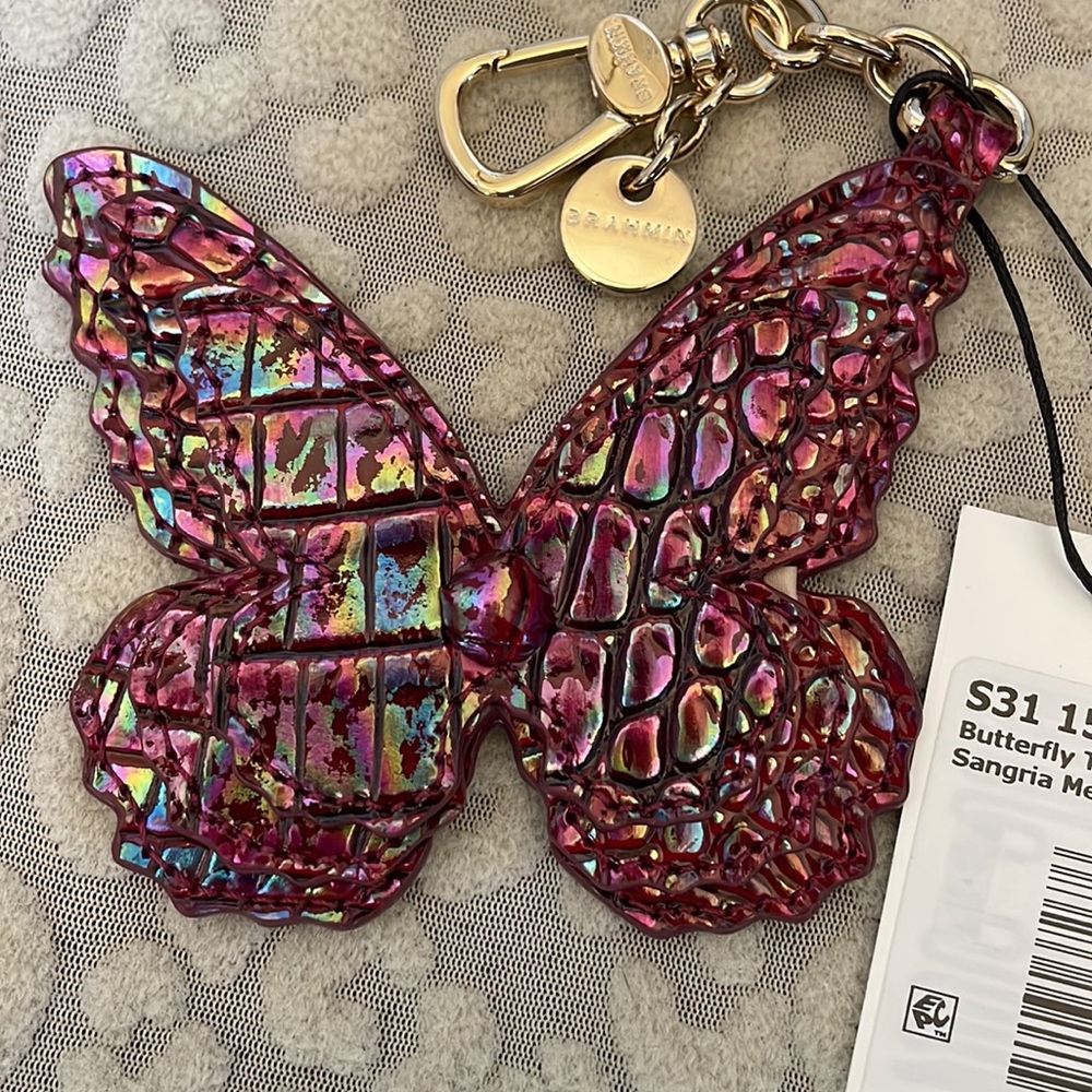 NWT Gorgeous Brahmin Butterfly Tassel Sangria Melbourne